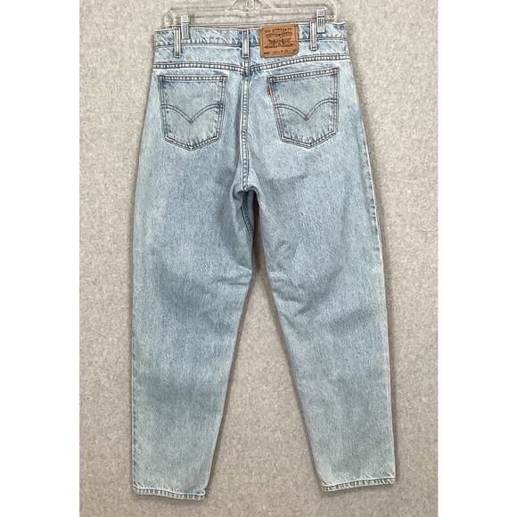Vtg 1995 Levis 550 Jeans Size 34 Relaxed Fit Orange Tab Workwear Actual 32x30 - Picture 8 of 16